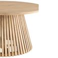 Vincent Coffee Table - Round - Slatted - Natural - Mango Wood