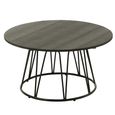 Zoa Coffee Table - Round - Small - Black - Polyethylene and Metal