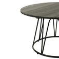 Zoa Coffee Table - Round - Small - Black - Polyethylene and Metal