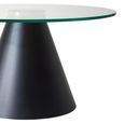 Azalea Coffee Table - Clear Glass - Round