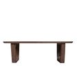 Cortez Coffee Table - U Legs - Oval - Low - Brown - Mango Wood