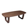 Cortez Coffee Table - U Legs - Oval - Low - Brown - Mango Wood