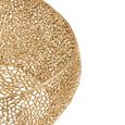 Coffee Table - Round - Coral Pattern - Gold Fretwork - Aluminium