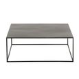 Coffee Table - Square - Large - Black - Metal