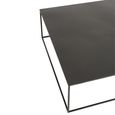 Coffee Table - Square - Large - Black - Metal