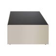 Carlox Coffee Table - Square - Black Glass and Chrome