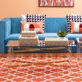 Clarence Coffee Table - Clear Glass with Gold Metal