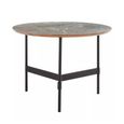 Doha Coffee Table - Round - Grey Slate