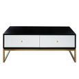 Dumas Coffee Table - 4 Drawer - Black and White