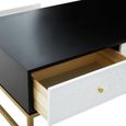 Dumas Coffee Table - 4 Drawer - Black and White