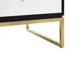 Dumas Coffee Table - 4 Drawer - Black and White
