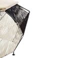 Fusion Coffee Table - Mango Wood with Woven Hexagonal Design
