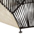 Fusion Coffee Table - Mango Wood with Woven Hexagonal Design