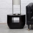 Gabelle Coffee Table - Oval - Small - Dark Bamboo Wood