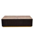 Gabelle Coffee Table - Dark Bamboo Wood - Sunburst