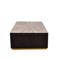 Gabelle Coffee Table - Dark Bamboo Wood - Sunburst