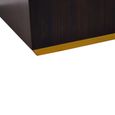 Gabelle Coffee Table - Dark Bamboo Wood - Sunburst