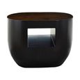 Gabelle Coffee Table - Oval - Small - Dark Bamboo Wood