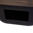 Gabelle Coffee Table - Oval - Small - Dark Bamboo Wood