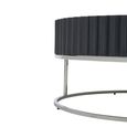 Genoa Coffee Table - Round - Fluted - Grey