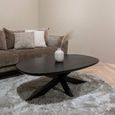 Jesper Coffee Table - Oval - Large - Black - Mango Wood