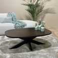 Jesper Coffee Table - Oval - Large - Chestnut - Mango Wood