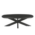 Jesper Coffee Table - Oval - Large - Black - Mango Wood