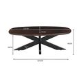 Jesper Coffee Table - Oval - Large - Chestnut - Mango Wood