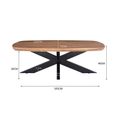 Jesper Coffee Table - Oval - Large - Natural - Mango Wood