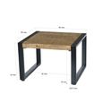 Nairobi Coffee Table - Square - Natural - Rustic Mango Wood