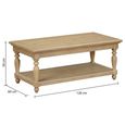 Chateau Coffee Table - Natural - Rustic Pine