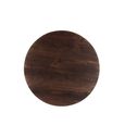 Salvator Curved Fluted Coffee Table - Round - Walnut - Mango Wood