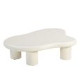 Brix Feline Coffee Table - Abstract - Low - Off White - Concrete