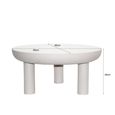 Brix Niko Coffee Table - Round - Off White - Metal