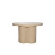 Brix Noa Coffee Table - Round - Beige - Metal