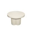 Brix Noa Coffee Table - Round - Off White - Metal