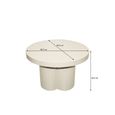 Brix Noa Coffee Table - Round - Off White - Metal