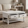 Provence Painted Coffee Table - 2 Drawer - Truffle