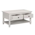 Provence Painted Coffee Table - 2 Drawer - Truffle