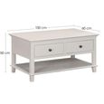 Provence Painted Coffee Table - 2 Drawer - Truffle