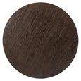 Luxor Brushed Brass Ribbed Small Round Coffee Table