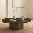 Almundi Coffee Table - Square - Chocolate Brown - Ceramic