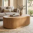 Belfort Coffee Table - Oval - Natural - Oak