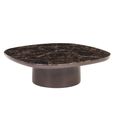 Almundi Coffee Table - Square - Chocolate Brown - Ceramic
