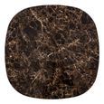 Almundi Coffee Table - Square - Chocolate Brown - Ceramic