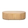 Belfort Coffee Table - Oval - Natural - Oak