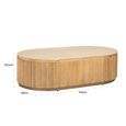 Belfort Coffee Table - Oval - Natural - Oak