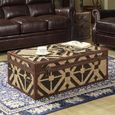 Aztec Coffee Table - Brown - Storage Trunk