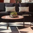 Cercle Coffee Table - 2 Tier - Round - Smoked Mirrored