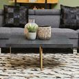 Lena Coffee Table - Square - Black - Oak